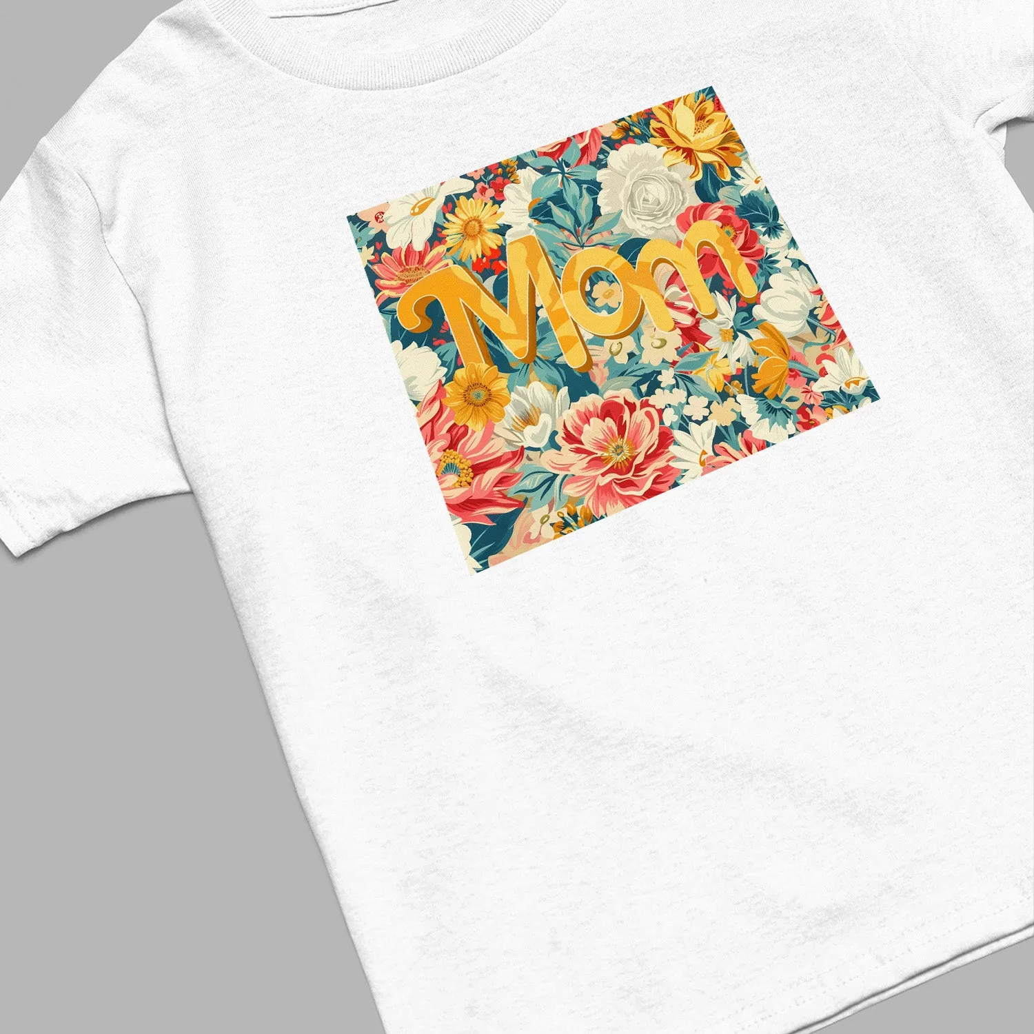 Floral Mom T-Shirt, Cute Floral Mom Shirt, Mom Flower Shirt, Mama Shirt, Mom Shirt, Mother's Day Gift
