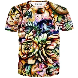 Floral Skull T-Shirt