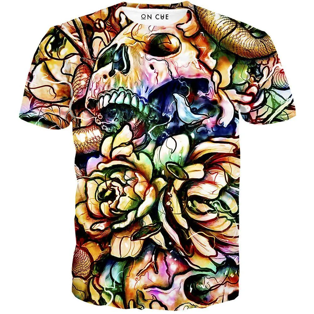 Floral Skull T-Shirt