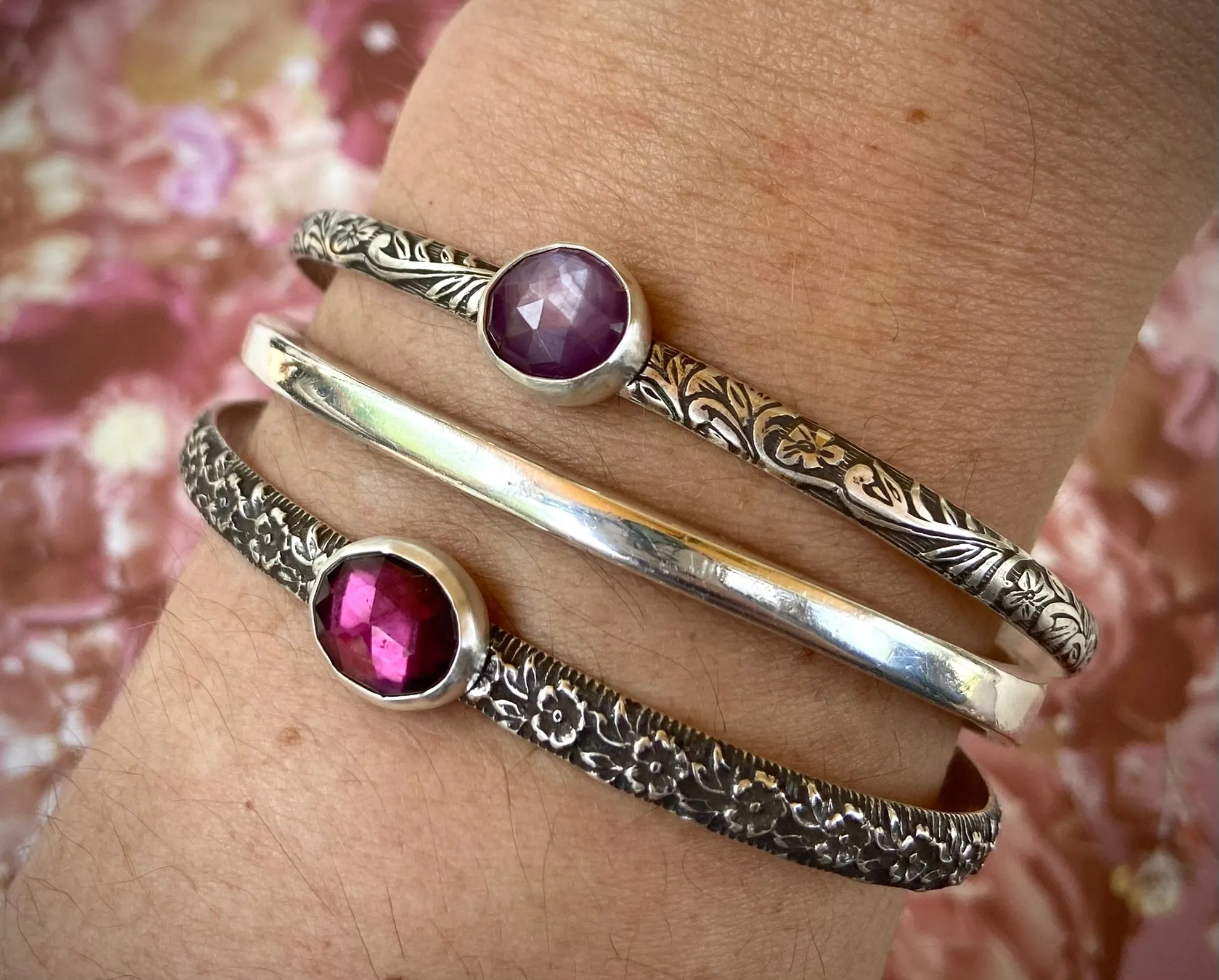 Floral Stacker Cuff