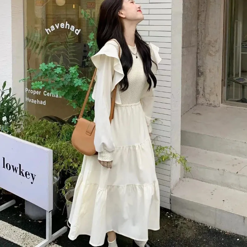 Flounced Edge Women Dresses