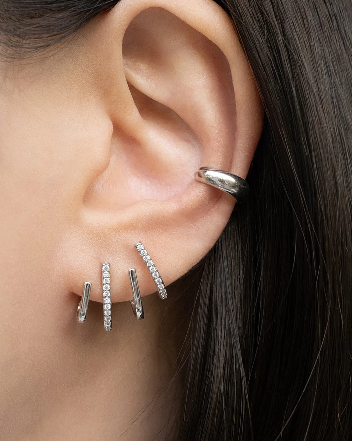 FOUR Claw Earrings in Silver