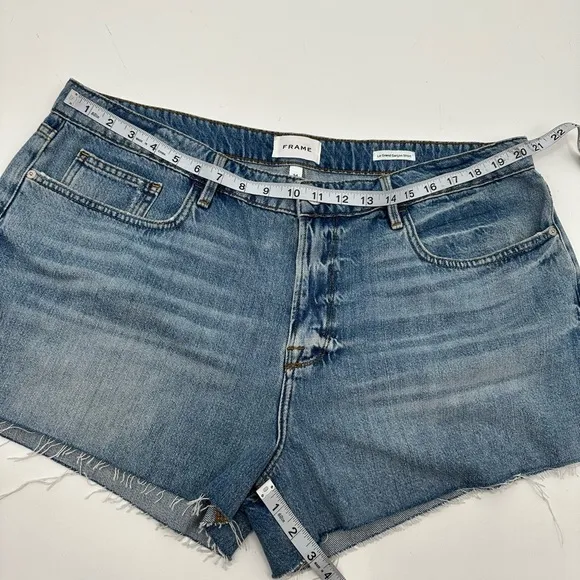 Frame Le Grand Garcon Short Raw Jean Shorts NWOT