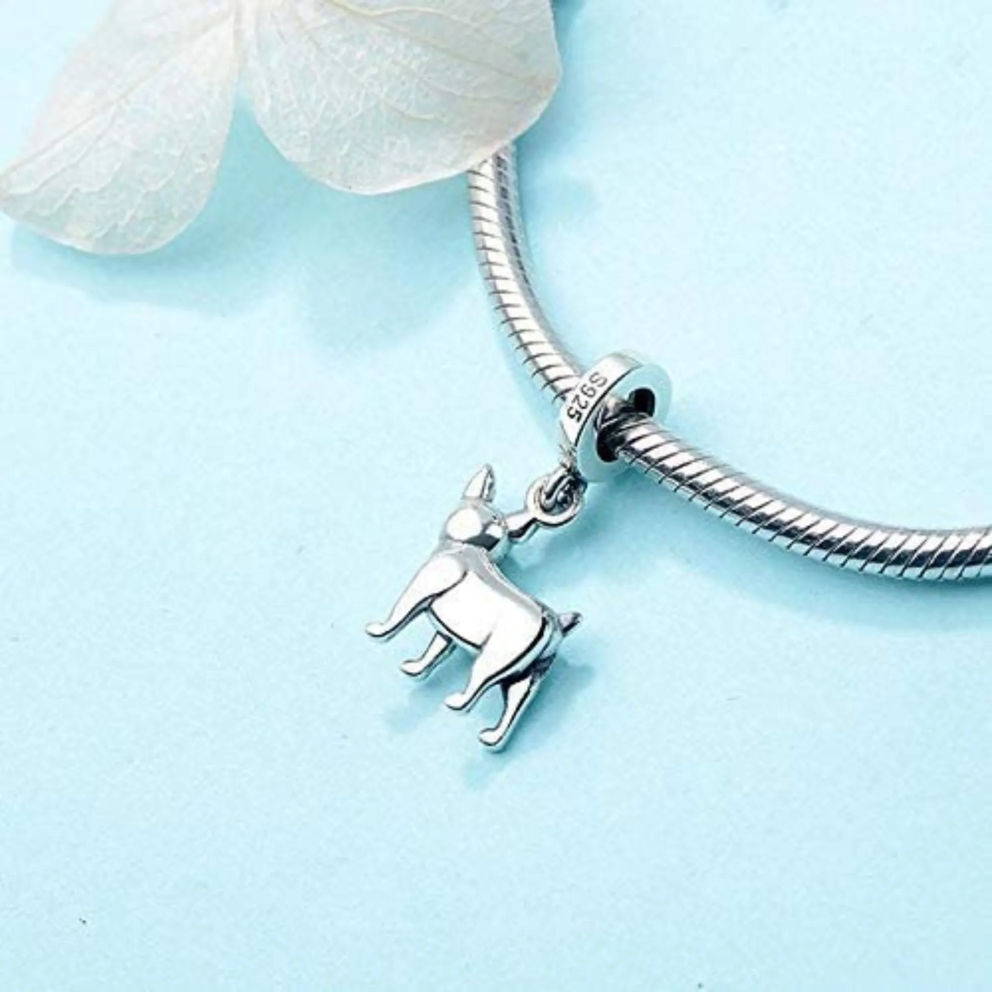 French Bulldog Bull Dog Dangle Pendant Charm