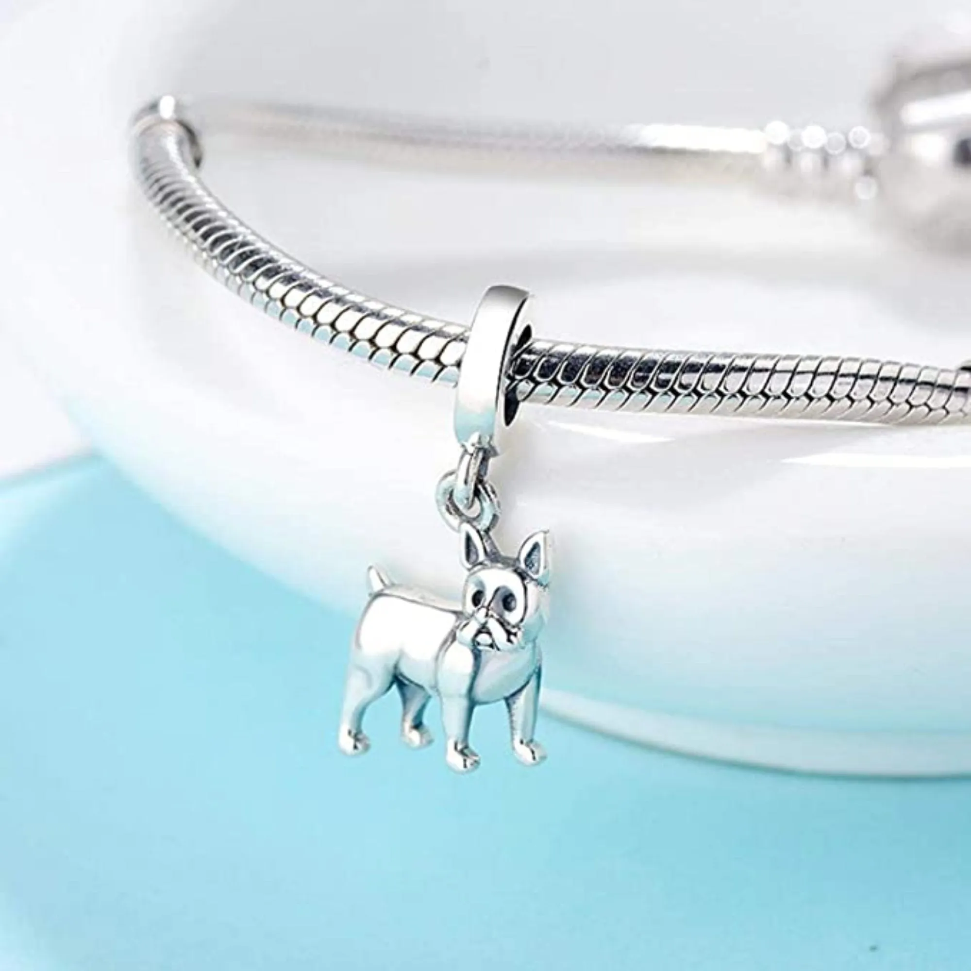 French Bulldog Bull Dog Dangle Pendant Charm