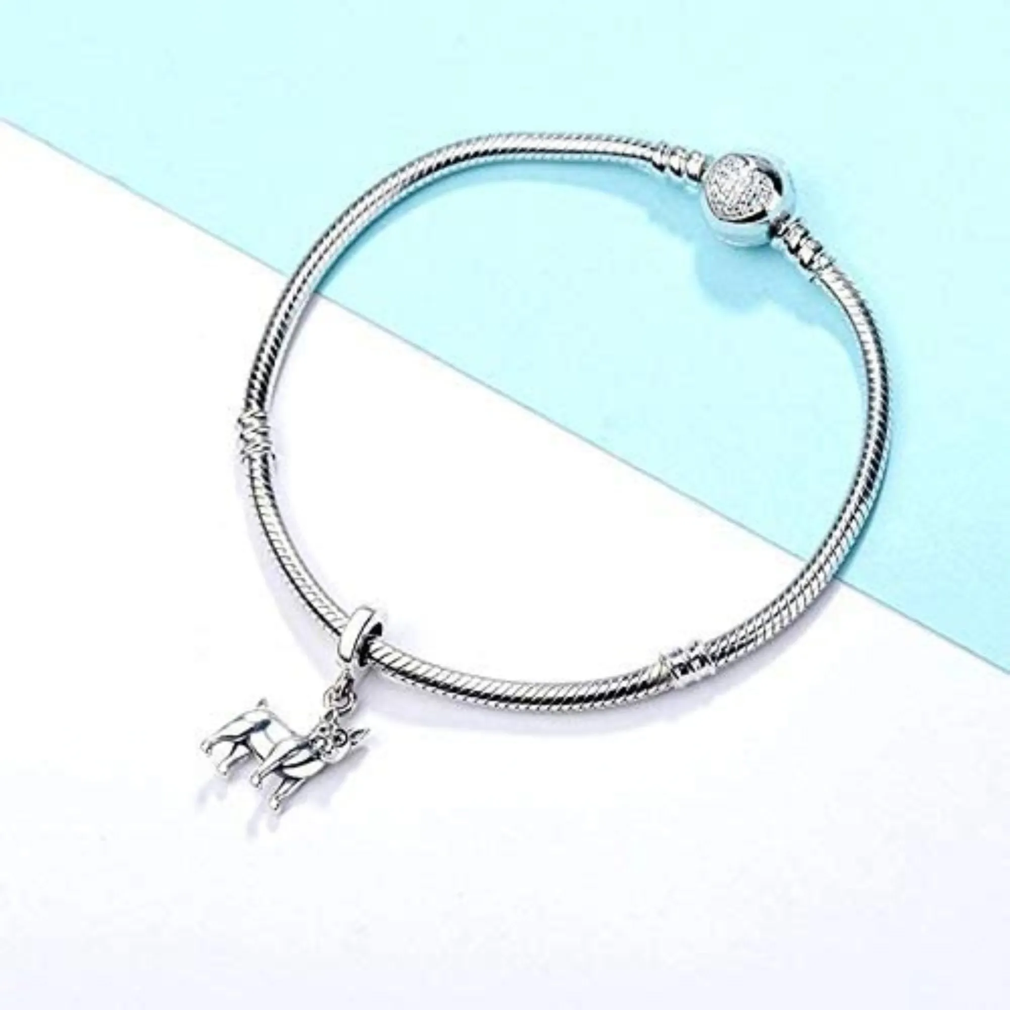 French Bulldog Bull Dog Dangle Pendant Charm