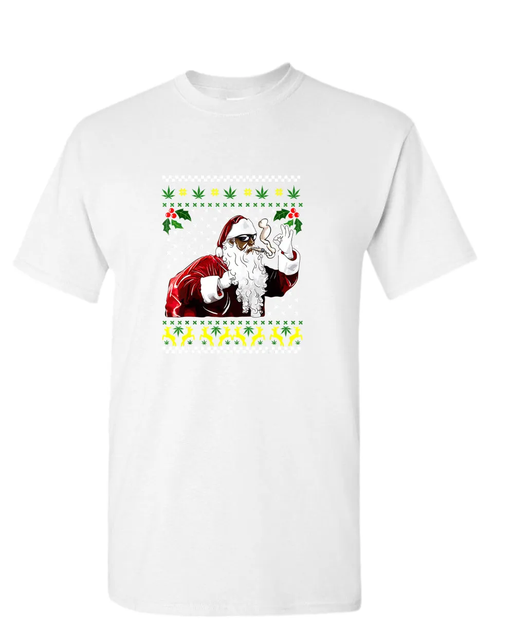 Funny smoker santa t-shirt