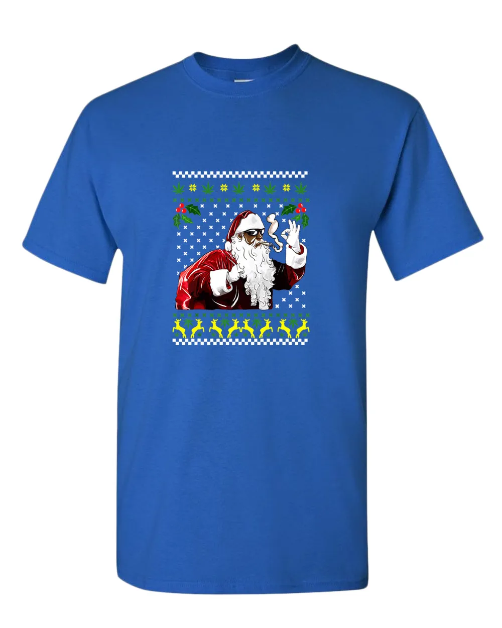 Funny smoker santa t-shirt