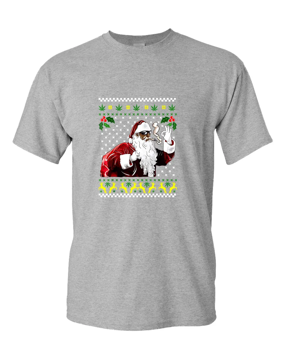 Funny smoker santa t-shirt