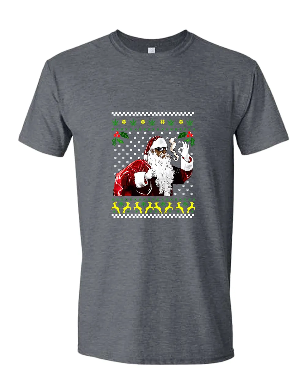 Funny smoker santa t-shirt