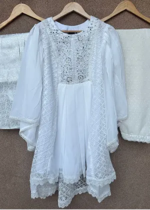 FZND-04 - Readymade - Fiza Net Frock Collection 2025