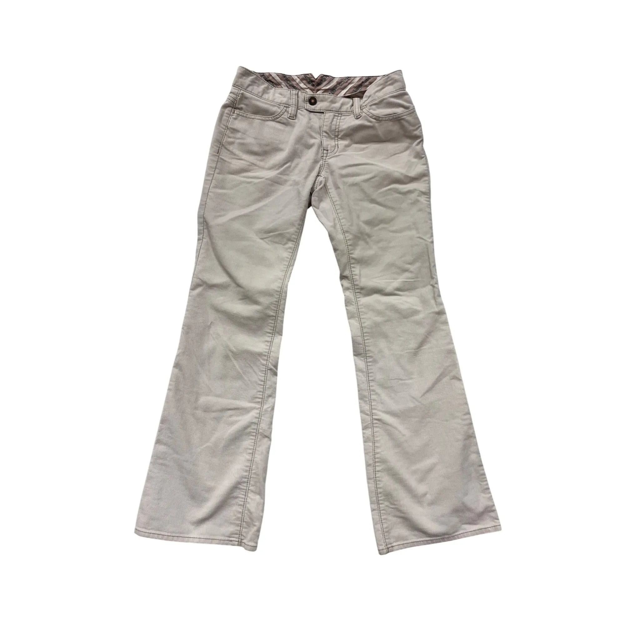 Gap Womens Beige Corduroy Flare Pants 1R #6604