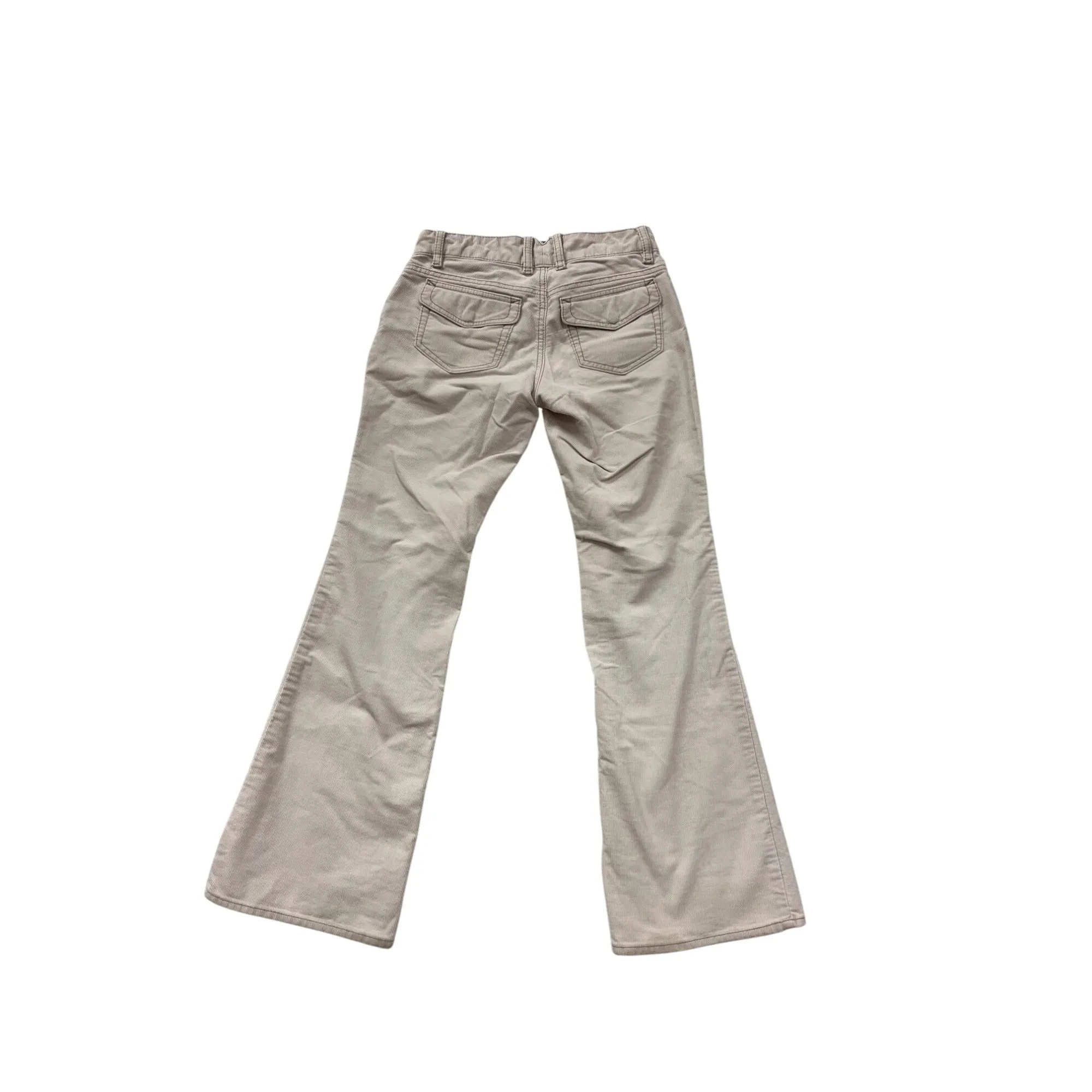 Gap Womens Beige Corduroy Flare Pants 1R #6604