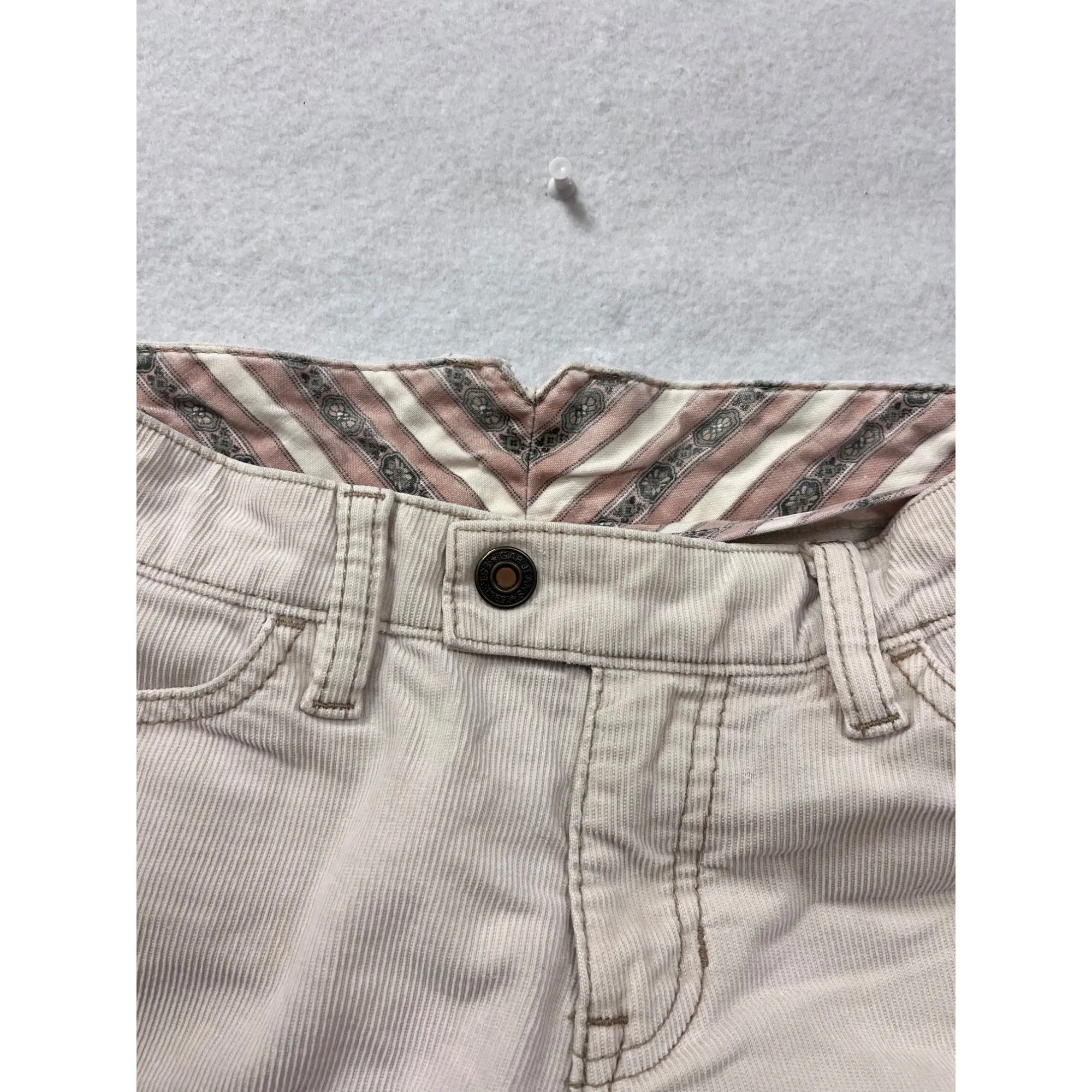 Gap Womens Beige Corduroy Flare Pants 1R #6604