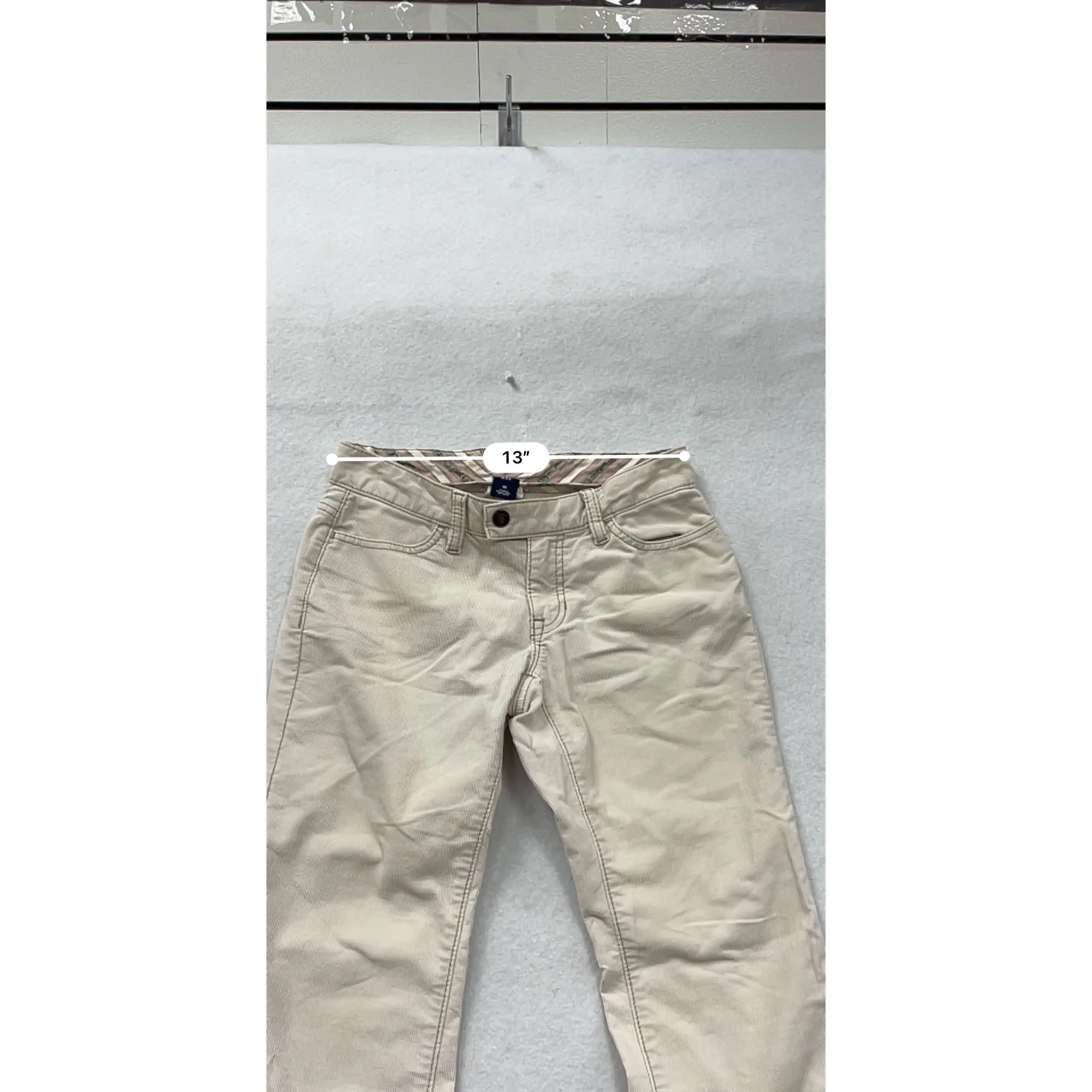 Gap Womens Beige Corduroy Flare Pants 1R #6604
