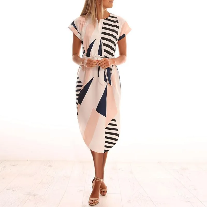Geometric Print Dress