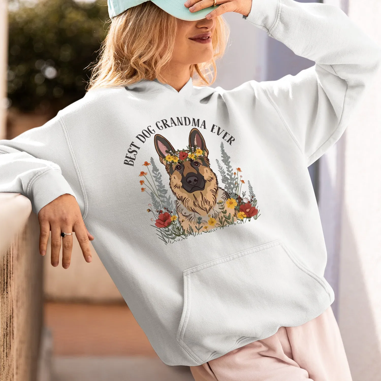 German Shepherd Dog T-shirt, Pet Lover Shirt, Dog Lover Shirt, Best Dog Grandma Ever T-Shirt, Dog Owner Shirt, Gift For Dog Grandma, Funny Dog Shirts, Women Dog T-Shirt, Mother's Day Gift, Dog Lover Wife Gifts, Dog Shirt