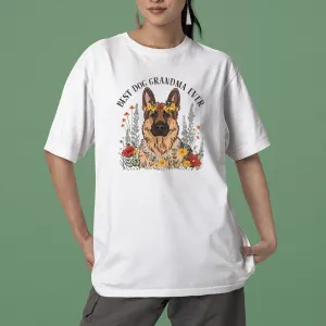 German Shepherd Dog T-shirt, Pet Lover Shirt, Dog Lover Shirt, Best Dog Grandma Ever T-Shirt, Dog Owner Shirt, Gift For Dog Grandma, Funny Dog Shirts, Women Dog T-Shirt, Mother's Day Gift, Dog Lover Wife Gifts, Dog Shirt
