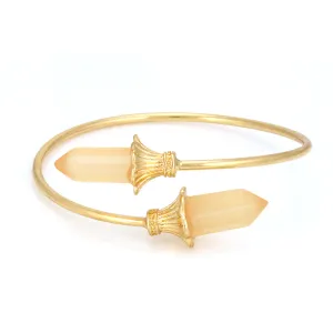 GOLD CRYSTAL CUFF BRACELETS #HNB85581GDCR