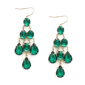 GOLD-GREEN EARRINGS  #FW1202708 (NB1)