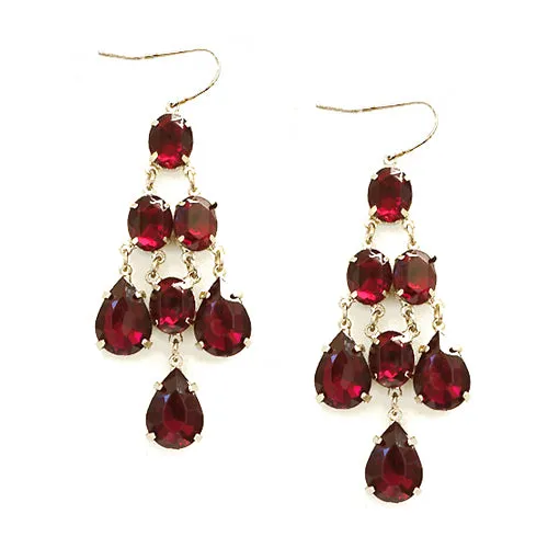 GOLD-RED EARRINGS  #FW1202707 (NB2)