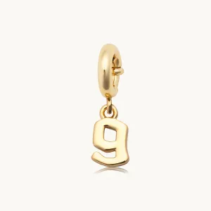 Gothic Letter G Charm