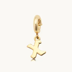 Gothic Letter X Charm