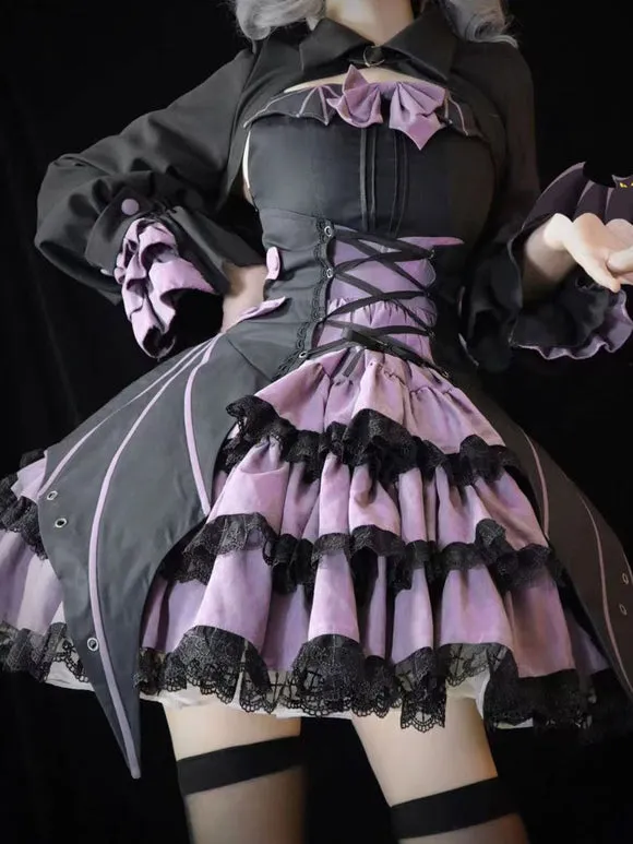 Gothic Lolita Dresses Bows Lace Pink Pink