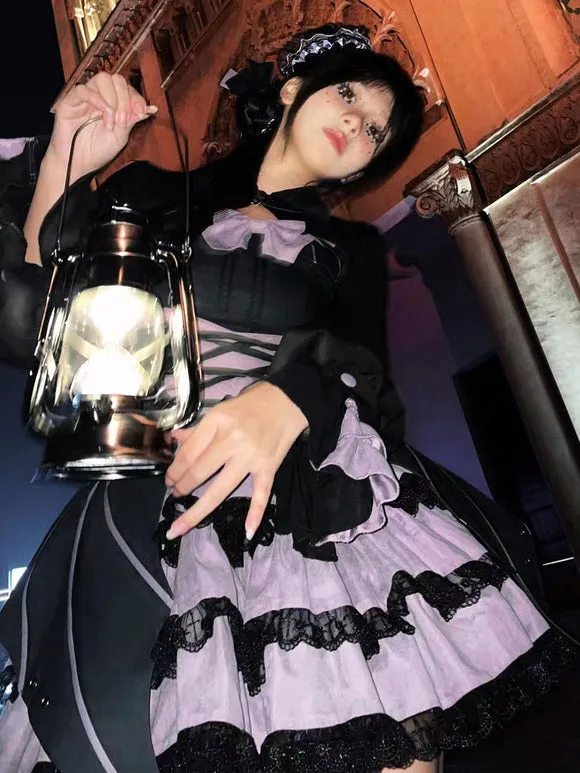 Gothic Lolita Dresses Bows Lace Pink Pink