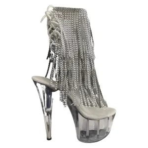 Grace Ankle Boots - Silver