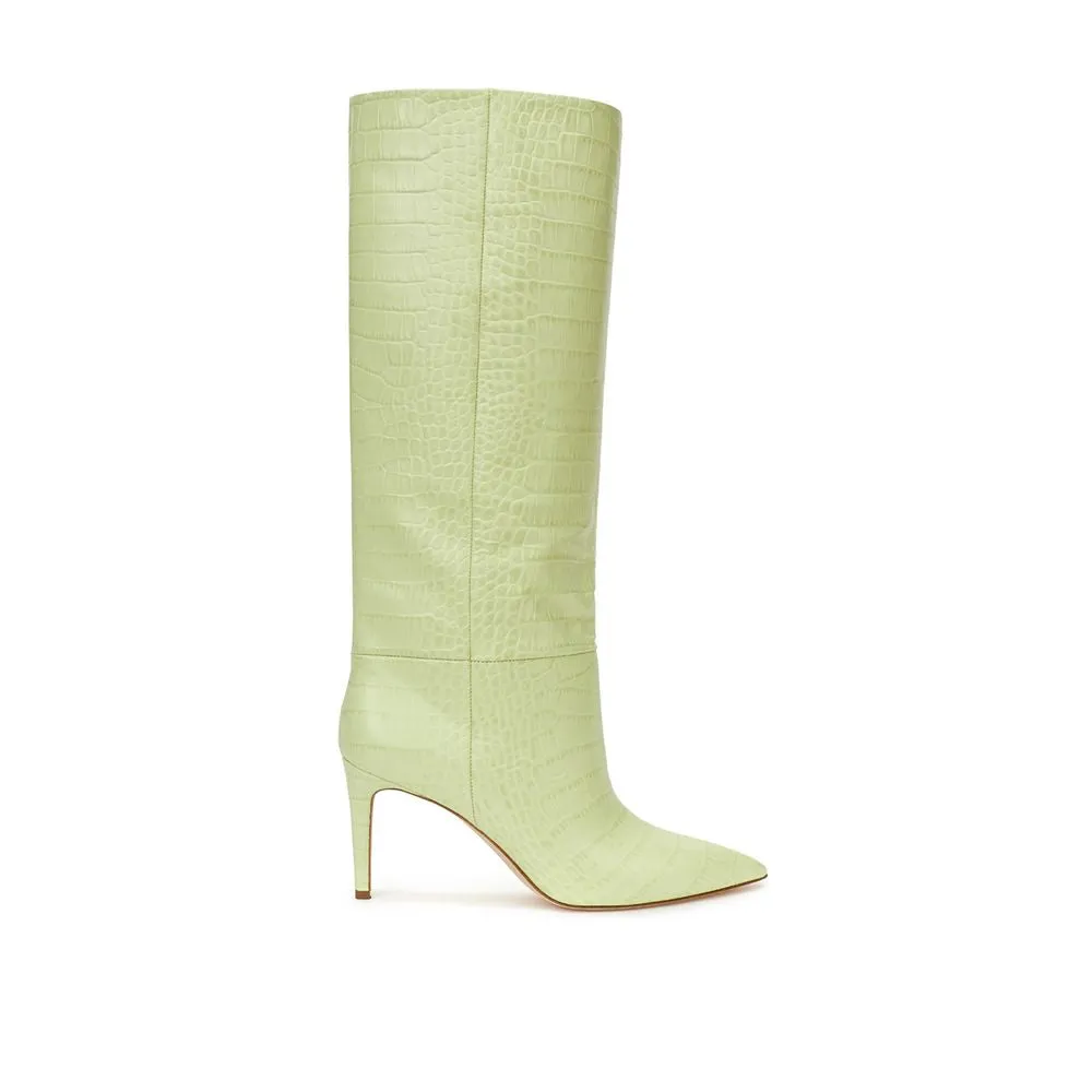 Green Leather Boot