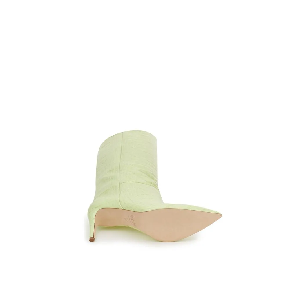 Green Leather Boot