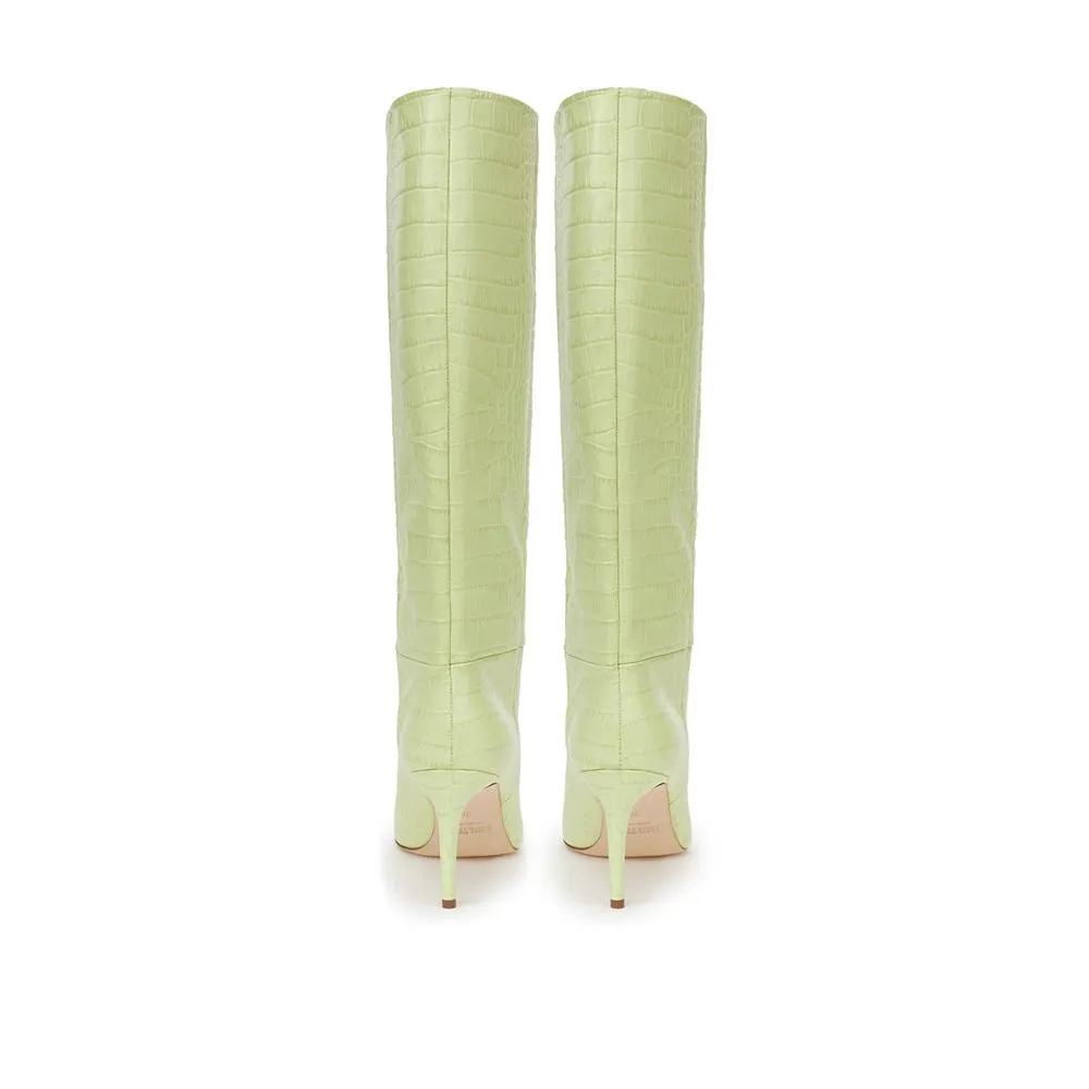 Green Leather Boot