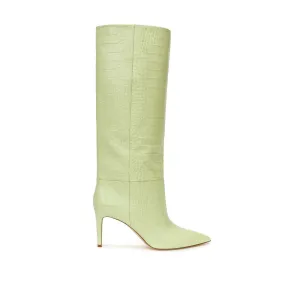 Green Leather Boot
