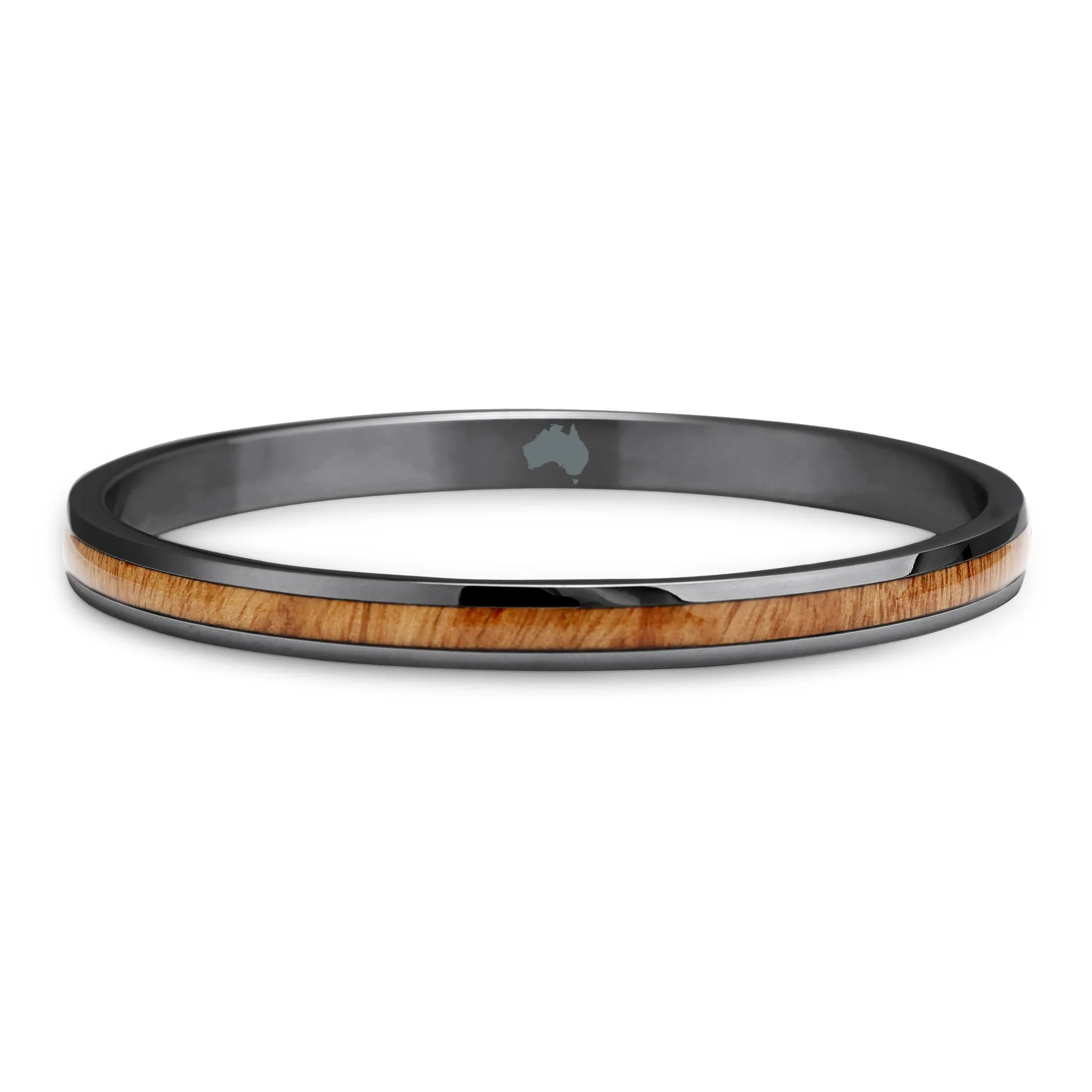 Gum Burl Bangle - Gunmetal