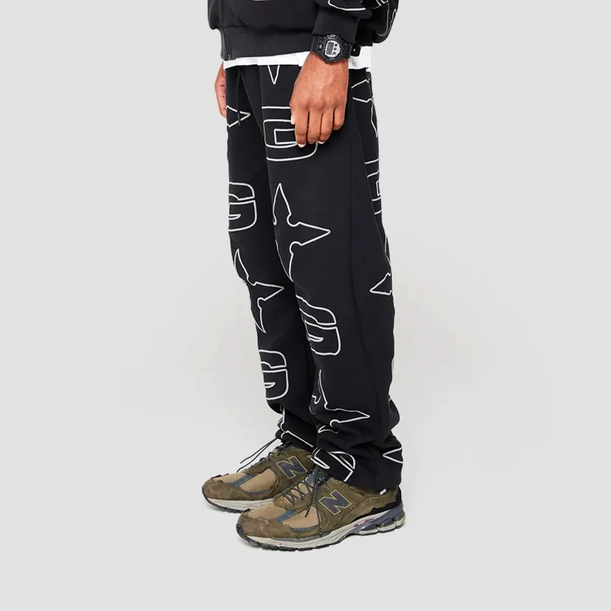 GVNMNT Star Sweatpants Black