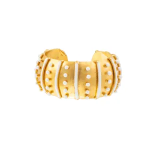 Gypset Cuff with White Enamel