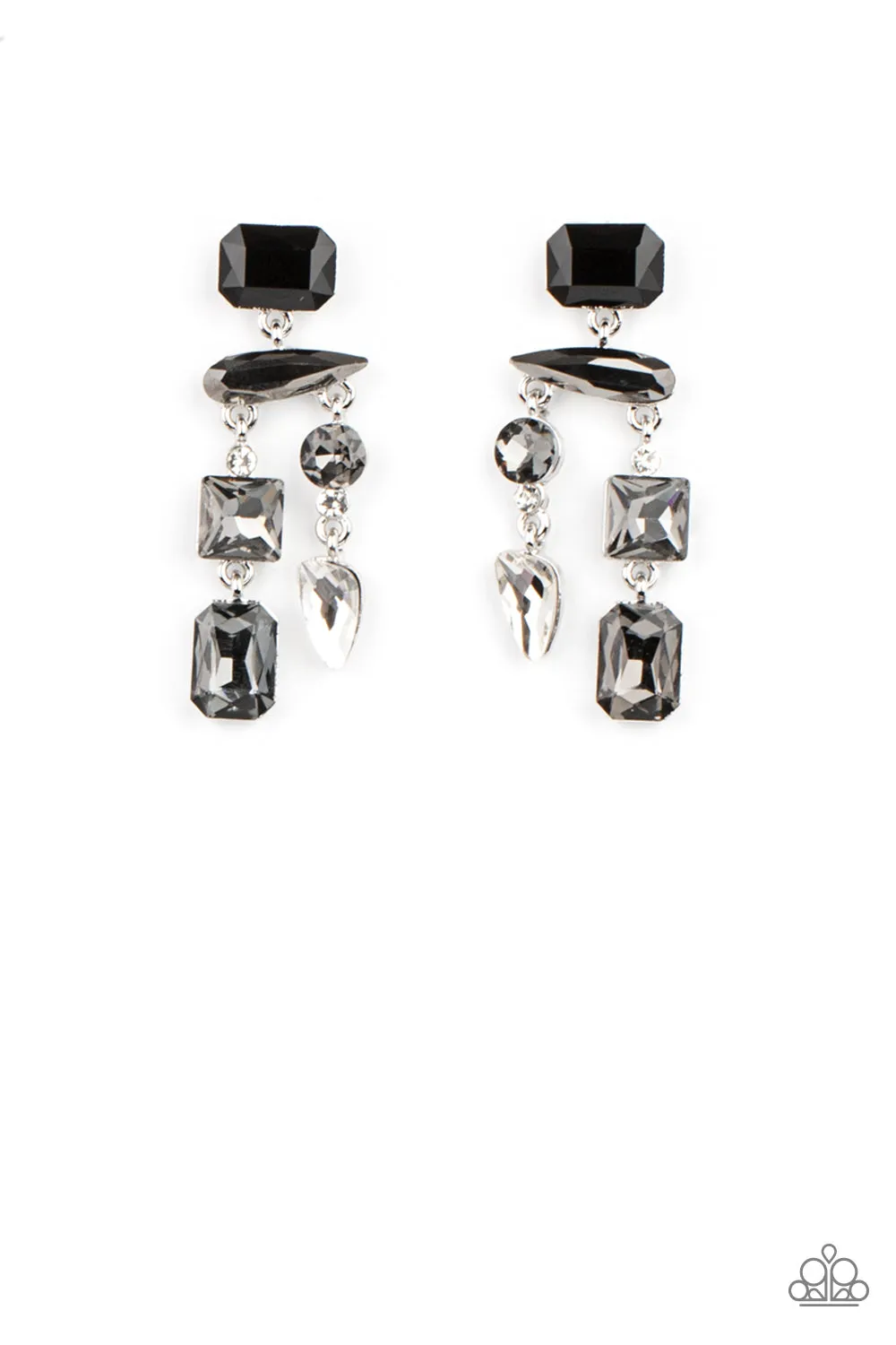 Hazard Pay - Silver Post Earring