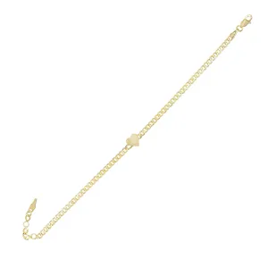 Heart Chain Bracelet 14K