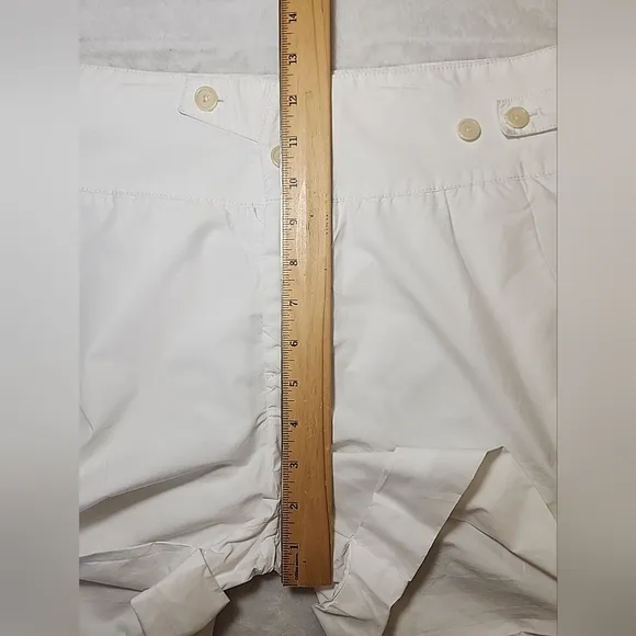 Helmet Lang High Rise Sailor Wide Waist Band Cuffed Short 4