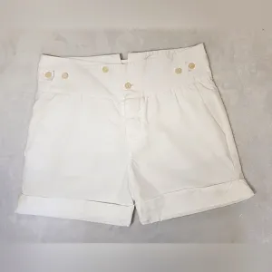 Helmet Lang High Rise Sailor Wide Waist Band Cuffed Short 4