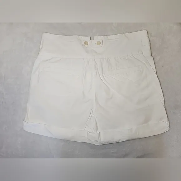 Helmet Lang High Rise Sailor Wide Waist Band Cuffed Short 4