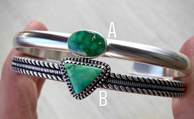 High Grade Green Turquoise Stackers