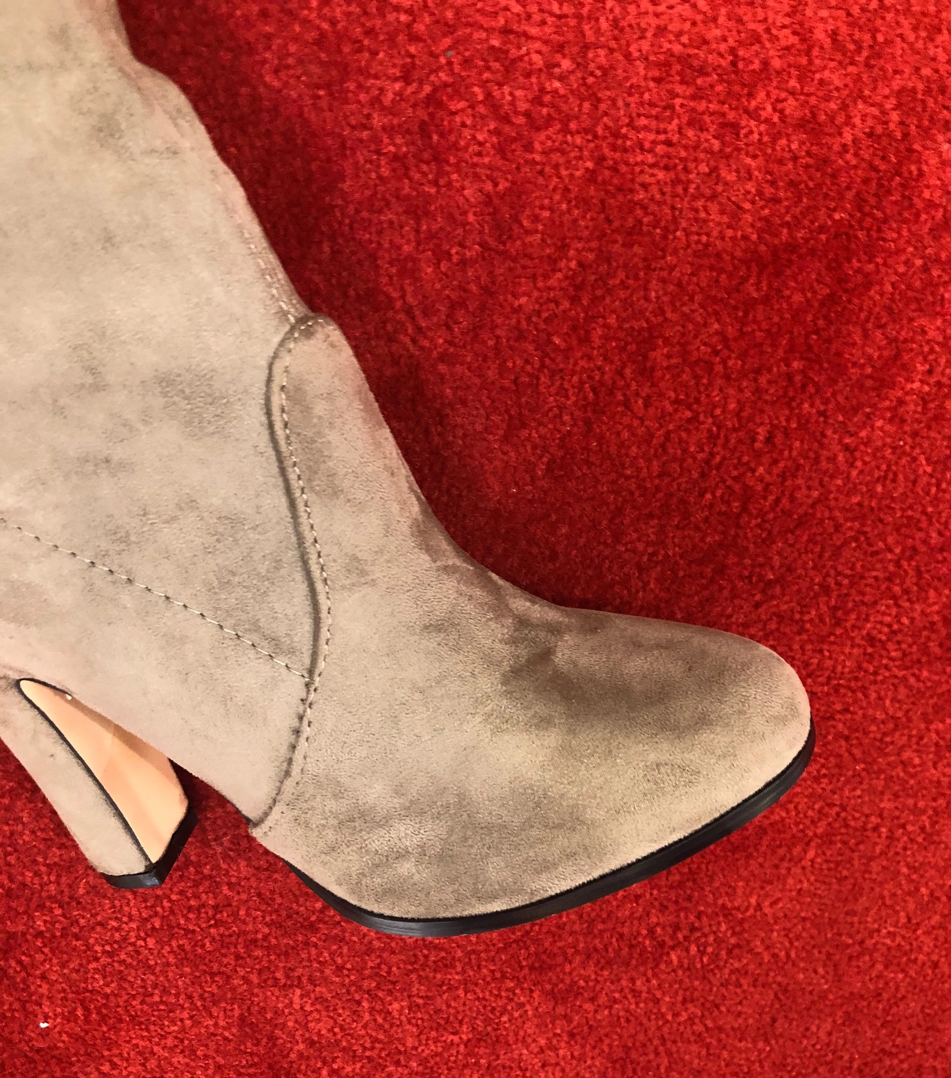High Knee Khaki Boots