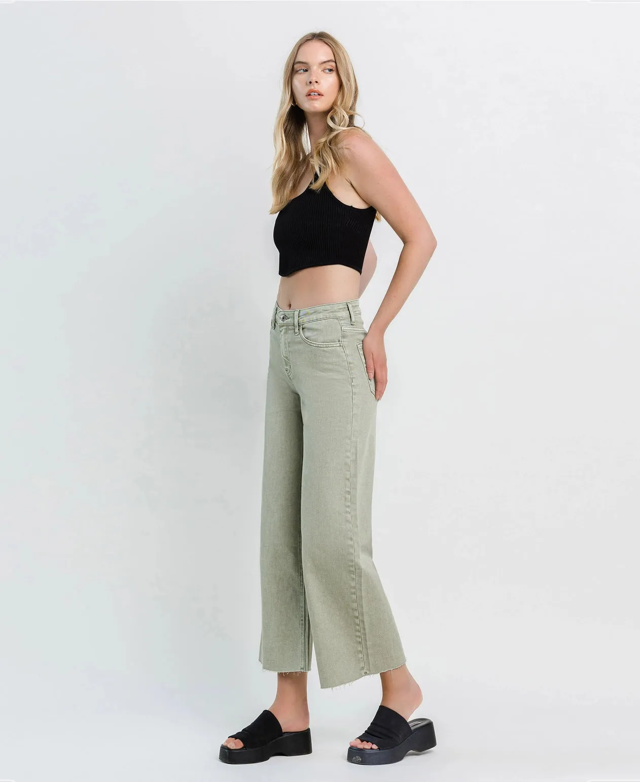 High Rise Wide Leg Jeans