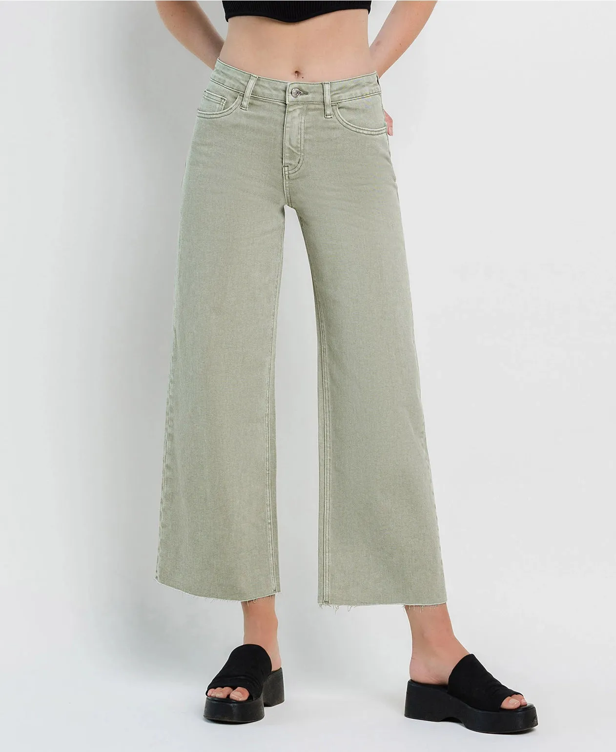 High Rise Wide Leg Jeans
