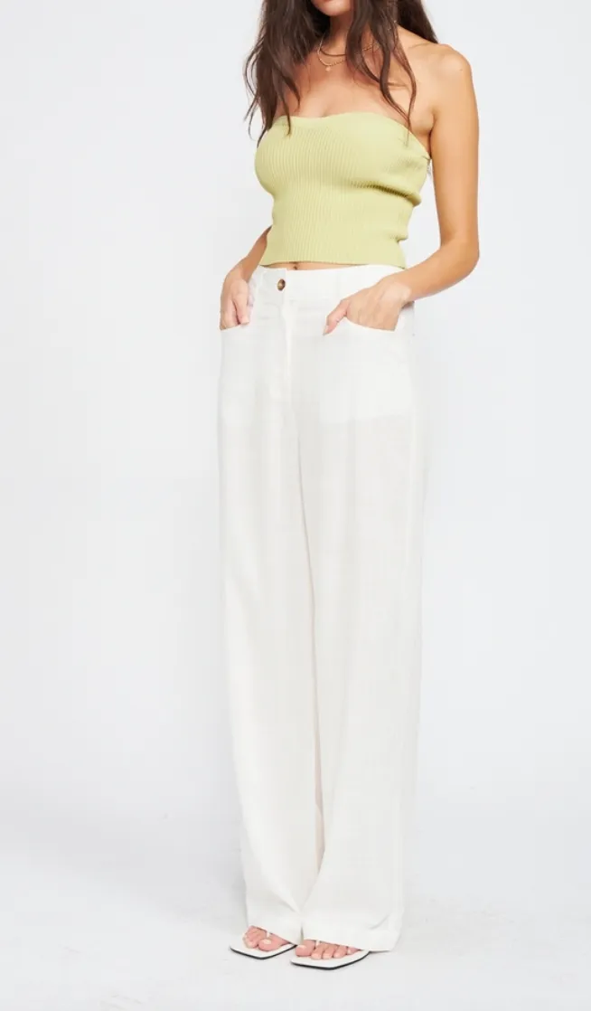 High Rise Wide Leg Pant