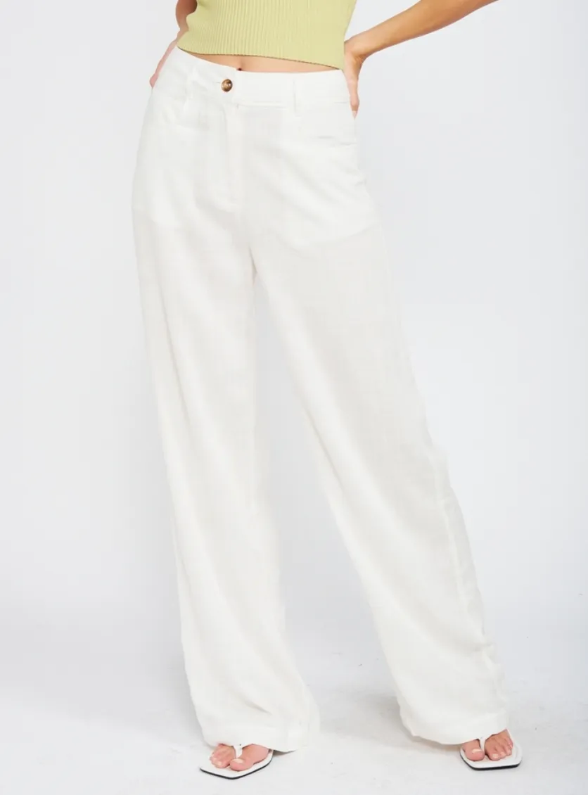 High Rise Wide Leg Pant