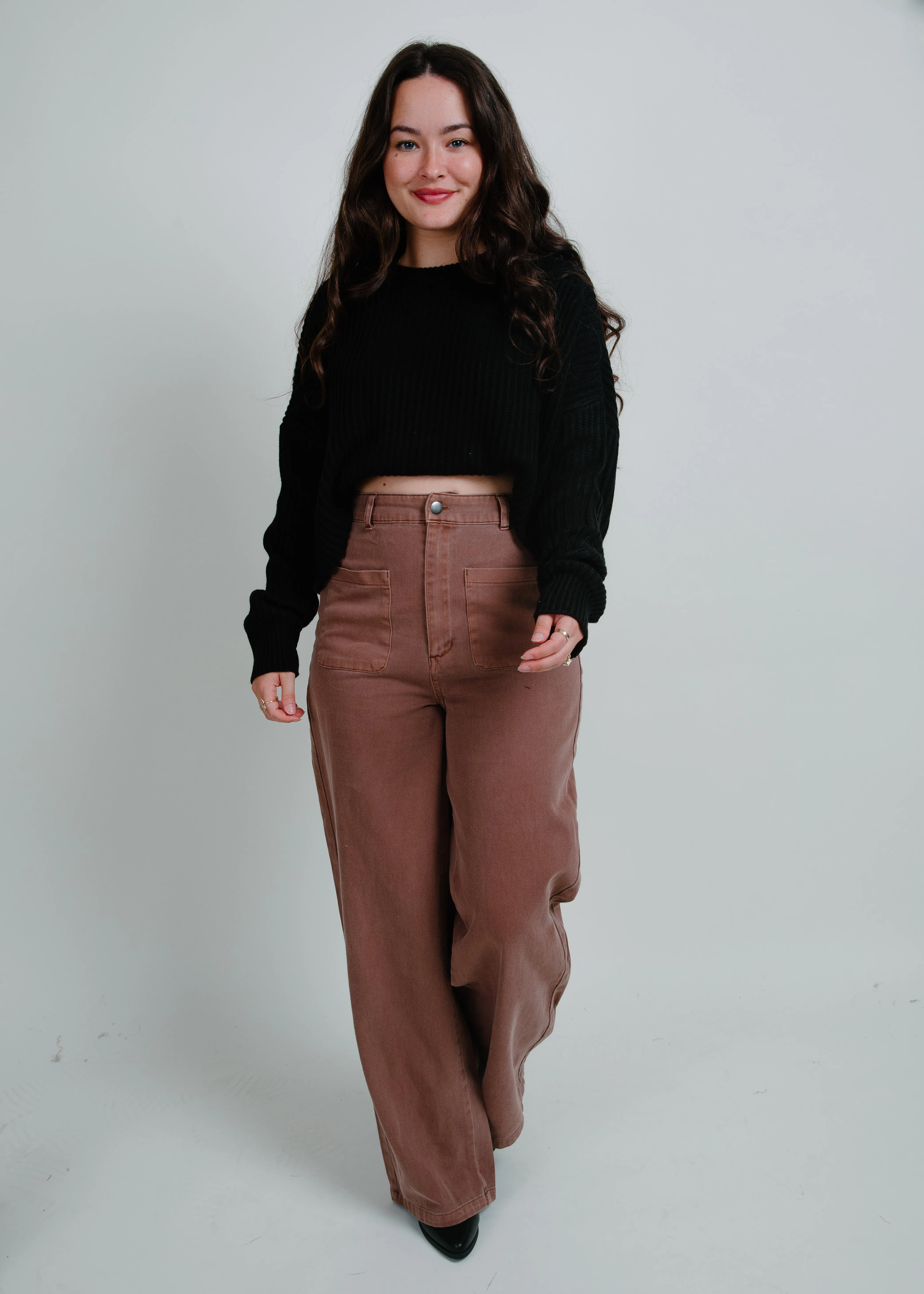 Hilton Wide-Leg Pants - Chestnut