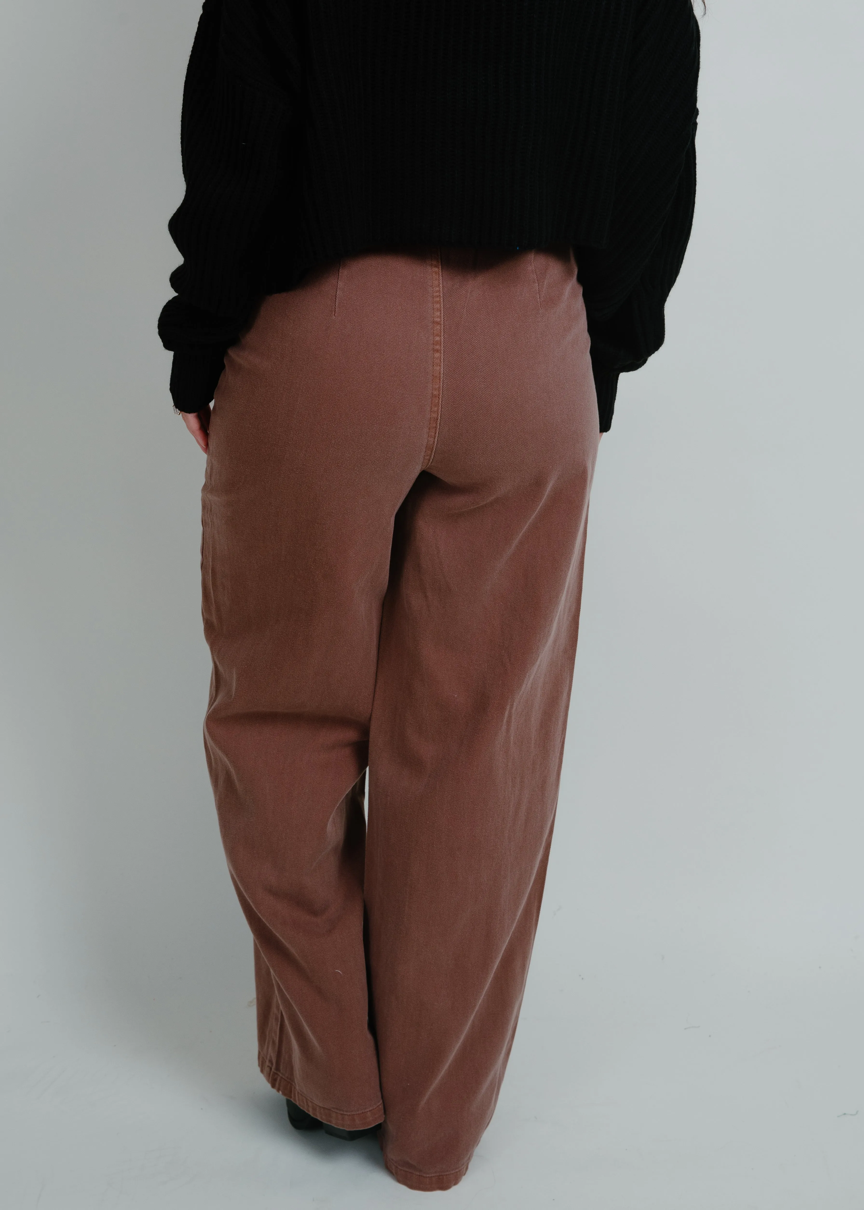 Hilton Wide-Leg Pants - Chestnut